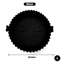 Moule à pizza rond antiadhésif en silicone pour friteuse à air chaud, multicolore, 18 cm, pour micro-ondes, micro-ondes. Compatible micro-ondes.