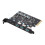 Μετατροπέας PCIe σε κάρτα USB 3.2Gen 2 με εύρος ζώνης 20Gbps, 5 θύρες (3X USB-A -2X USB-C), Διαχωριστής 6