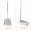 Recogedor de acero inoxidable con mango - Barredora resistente 5