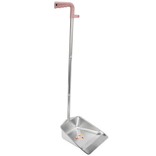 Recogedor de acero inoxidable con mango - Barredora resistente 2