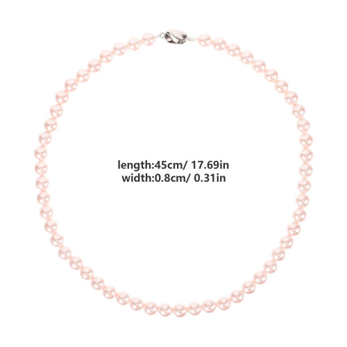 Set di gioielli da donna Yongwei con perle d'acqua dolce - Collana, bracciale e orecchini 2