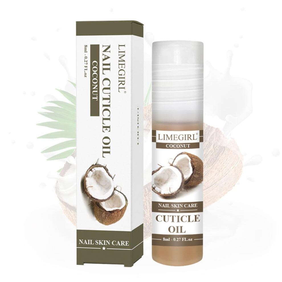 Coconut RollOn Cuticle Oil Nail Treatment for Deep Hydration and  of Dry Damaged Nails