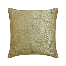 Fundas de almohada decorativas marrones de 60x60 cm (24"x24"), cojines decorativos jacquard con estampado paisley para sofá, estilo contemporáneo