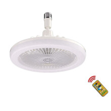 2PCS Ceiling Fans with Remote Control and Light Lamp Fan E27 Converter Base Smart Silent Ceiling Fans,C