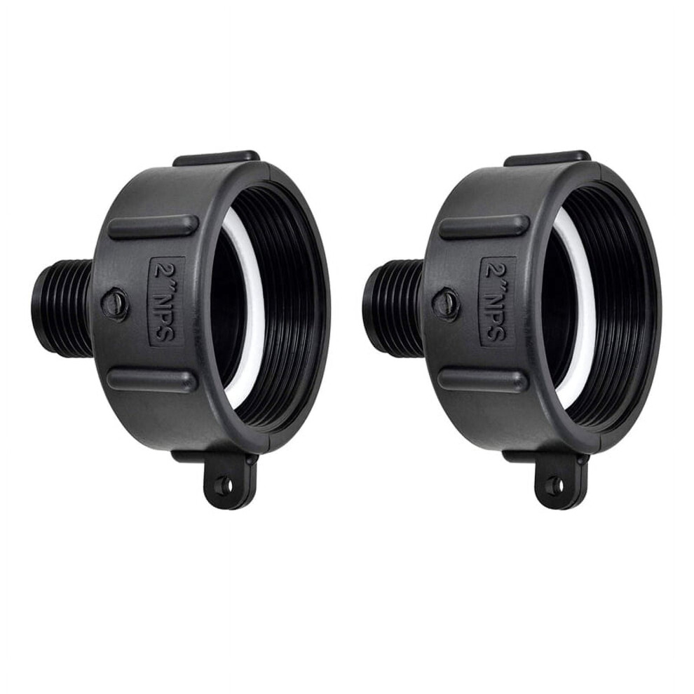 2Pcs Ibc Tote Adapter 275 330 Ibc Adapter Fine Thread 2Inch Water Tank Garden Connector 9395123356402