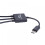 Prettyui3in1USB3.1Type-C naar Micro USB2.0 Power Charging Host OTG Hub Kabeladapter 5