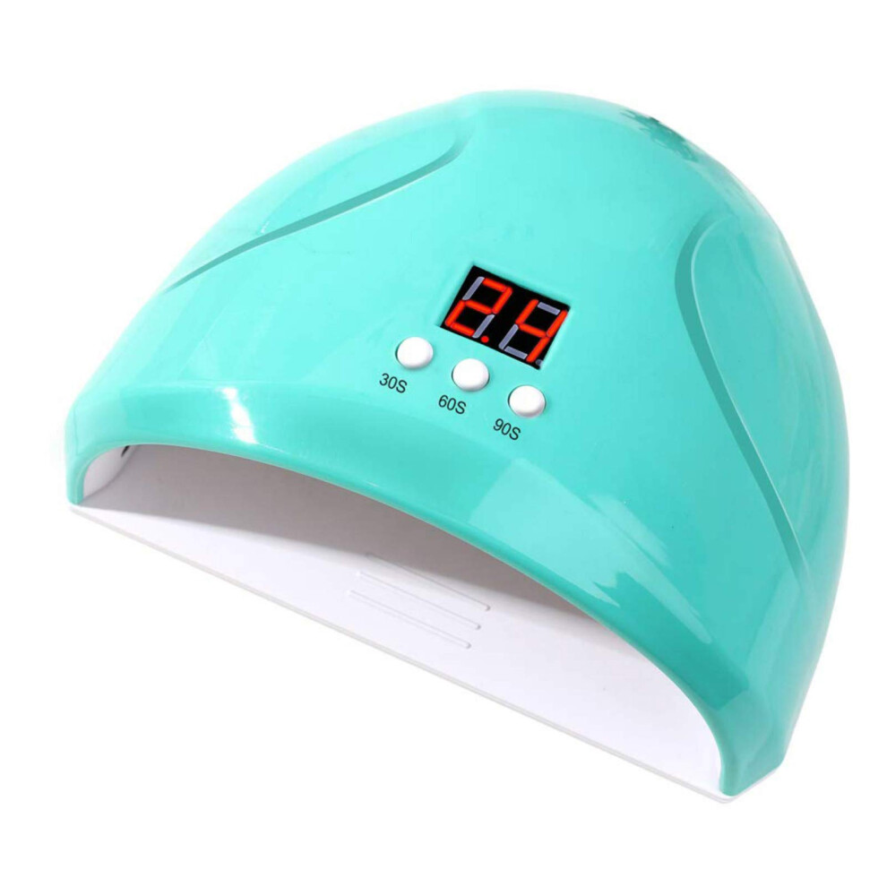 36W UV LED Nail Lamp with Timer and Smart Sensor, USB Gel Nail Dryer for Home and Salon, Pink