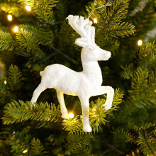 Christmas Timeless Treasures, Deer Ornaments To Brighten Your Festive Season, Perfect Holiday Reindeer Decor For Indoor Use, Clear Acrylic Figurines
