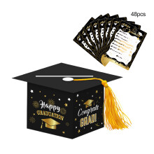 Wish Cards with Decorative Card Holder, Graduation Party Decoration for Collecting Cards