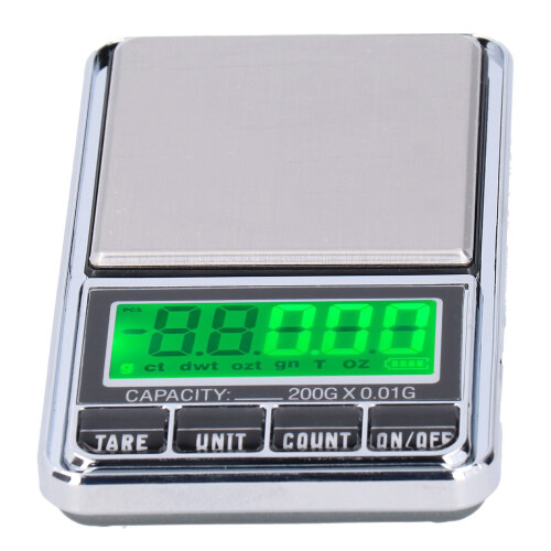 LCD Display Backlit Scale, Compact Stainless Steel Scale For Professional Weighing, Multi-Unit Selection Ensures Versatility In Any Setting 1