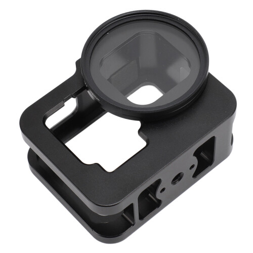 Πλαίσιο κλουβιού από κράμα αλουμινίου για GoPro Hero13 12 11 10 9 Μαύρο, μεταλλικό 1