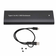M.2SSD-behuizing met USB Type-C-aansluiting, aluminiumlegering, snelle warmteafvoer, gereedschaploze installatie, hoge lees- en schrijfsnelheid,