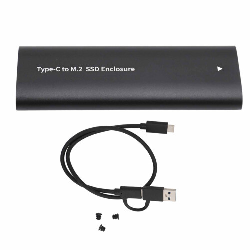 Θήκη M.2SSD, κέλυφος από κράμα αλουμινίου USB Type-C, γρήγορη απαγωγή θερμότητας, χωρίς