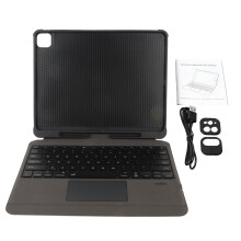 iPad-toetsenbordhoes voor Pro 12.9, afneembare draadloze magnetische foliohoes met multitouch-trackpad en RGB-achtergrondverlichting, eenvoudig te