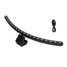 Computer Monitor Lamp With RGB Light Curved Screen Monitor Lamp Stepless Dimming Touch Control Eye Friendly Lighting Bar For Workspace Illumination Wi