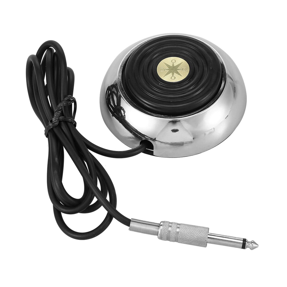 Tattoo Foot Pedal Stainless Steel 360 Round Switch with AntiSlip Heavy Base and 1.5m Cable