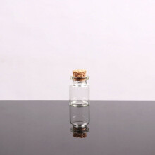 Small Bottles with Cork Stoppers Tiny Vials Small Clear Glass Jars Lids Storage