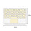 Liquidação! Teclado Bluetooth lulshou com teclas redondas, portátil e sem fio, com touchpad para Android, PC e tablet. 3