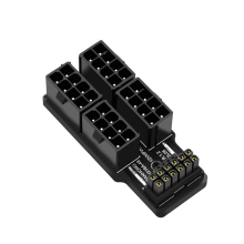 Convertisseur d'alimentation 4x8 broches série 40 ATX 3.0 12V HPWR12+4P600W 180 pour cartes graphiques 4080 et 4090 (noir)