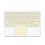 Bluetooth Keyboard with Touchpad, Comfortable Design, Ultra-Low Latency, Fast Connection, Round Keycaps, Portable for Android, Windows, PC, Tablet, 2