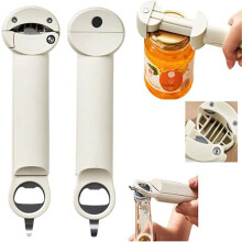 Décapsuleur réglable en acier inoxydable, ouvre-bouteille rétractable avec ouvre-boîte magnétique, outil de cuisine multifonction compatible