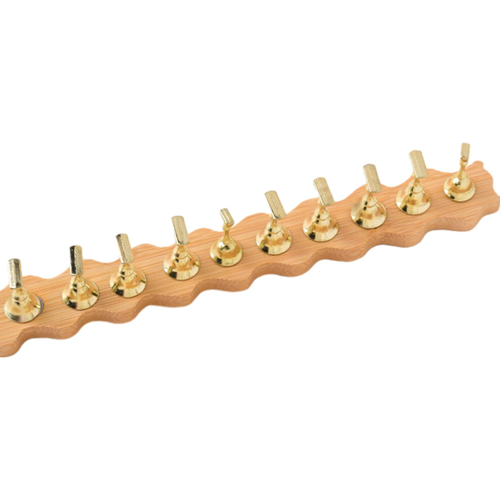 Wooden and Metal Nail Practice Stand with Stable Base for Professional Nail Art Display