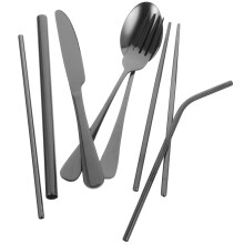 Steakservies, lepels, serveerbestek, roestvrijstalen bestekset, western bestekset voor banketten.