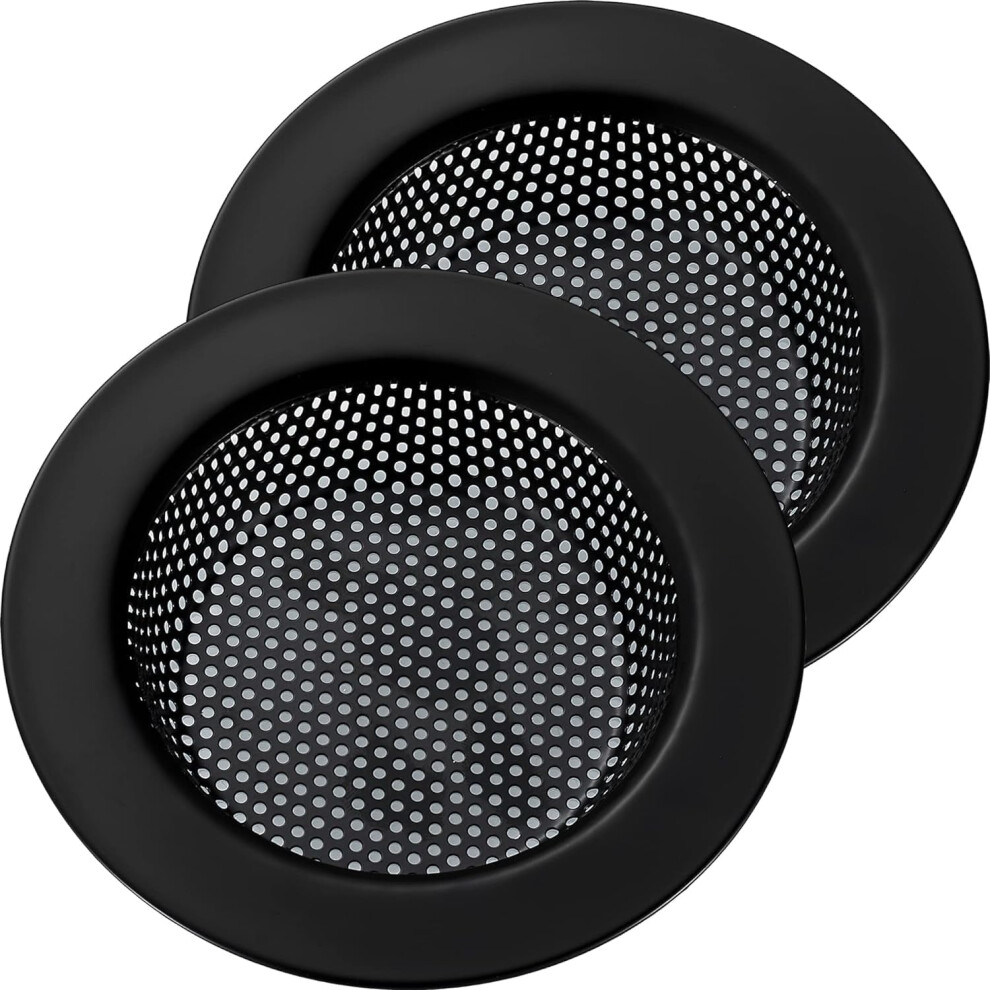 Matte Black Kitchen Sink Strainer 4.5" Stainless Steel With Wide Rim, 2Pcs Â Compatible With Standard Kitchen Sinks 9164030980662