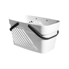 Liquidation de juillet ! Panier de bain portable Zeceouar, compatible avec les résidences étudiantes et la maison, panier de rangement en plastique