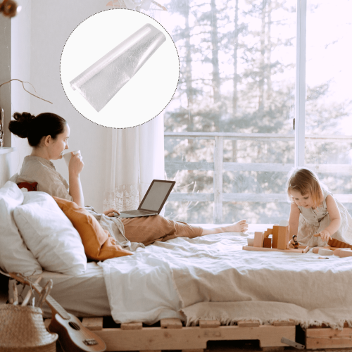 White2Pcs Διακοσμητικές Μεμβράνες Παραθύρων Αφαιρούμενες Οικιακές Διακοσμήσεις 2