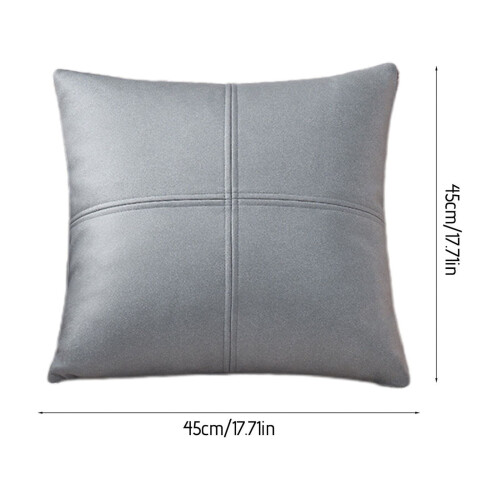 Capa de almofada decorativa Txmfgh de 45x45 cm (17,7x17,7 polegadas), em poliéster e algodão, lavável à máquina com zíper, design elegante para 2