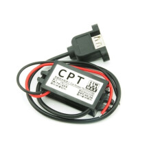 12V til 5V DC-DC spenningsomformer Strømforsyningsadapter Spenningsregulator Brukervennlig USB med ører USB med ører