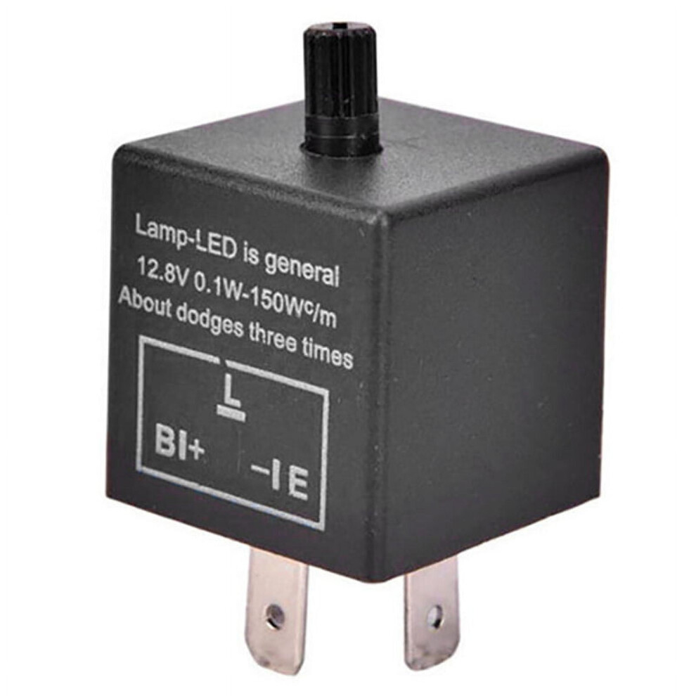 Electronic Led Adjustable Flasher Relay For Turn Signal Blinker Cf13 Jl-02 For Car Motorcycle Light 9164030267350