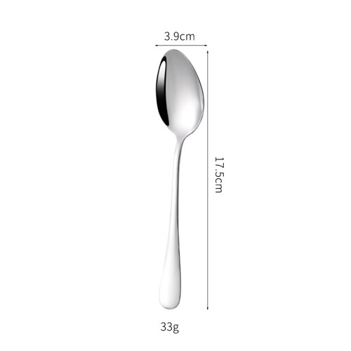 Conjunto de 6 colheres de chá em aço inoxidável Cterwk, com cabo longo, para chá ou café, 17,5 cm (6,9 polegadas). 1