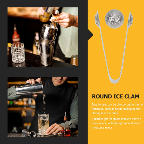 Isbitar, kulformade whiskystenar, vinstenar, bartillbehör, ståltång, vinstenar 1