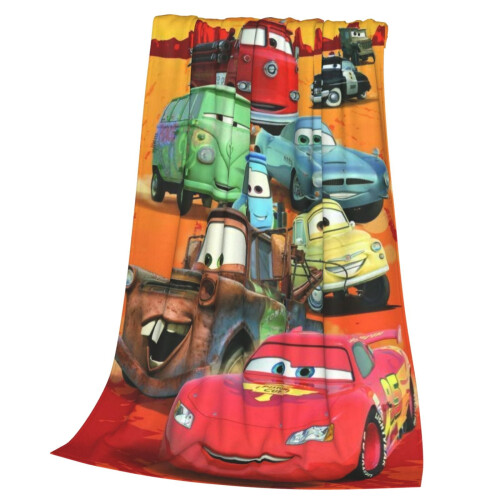 Κουβέρτα Cars Lightning McQueen 50"x40" από μαλακό φλις μικροϊνών για καναπέ-κρεβάτι ταξιδιού - 2