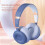 Ασύρματα ακουστικά Bluetooth Jacenvly 5.2, χρώμα Macaron, πτυσσόμενα ακουστικά με καλώδιο ήχου 4
