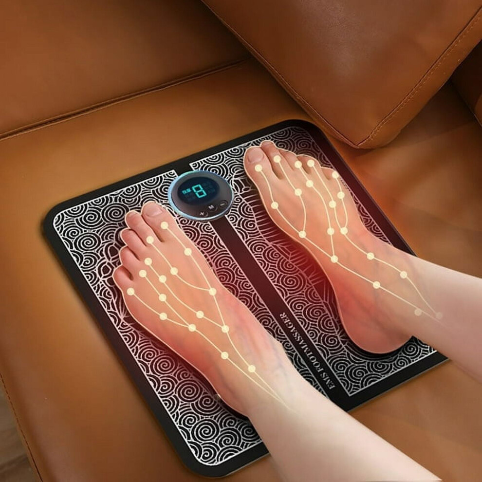 EMS Foot Massager for Neuropathy, Pro Electrode Stimulator Mat, Relieves Pain, Improves Circulation & Plantar Fasciitis