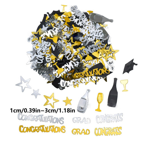 Make Memories Shine With Graduation Confetti: Your Décor *5PCS 2