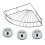 Prateleira triangular resistente em aço inoxidável para chuveiro com ventosa, ideal para cozinha e banheiro. 4