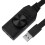 Προσαρμογέας κάρτας ήχου USB 7.1 καναλιών Διεπαφή ήχου 3.5 mm USB 2.0 Μικρόφωνο Ακουστικά 1