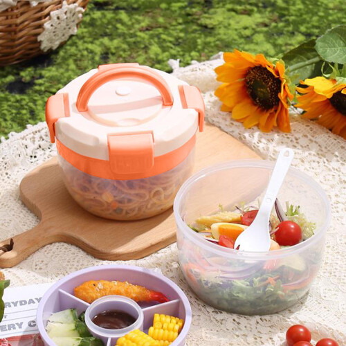 Hiroekza Kitchen Essentials Σαλάτα Φαγητό σε κουτί Φαγητό σε κουτί για φούρνο μικροκυμάτων 1