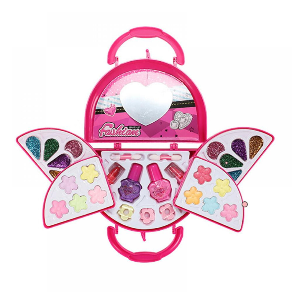 Kids Makeup Kit, Washable Real Play Make Up for Girls, Princess Cosmetic Set, Toddler Dress Up Toys, Gift for 4-6 Years
