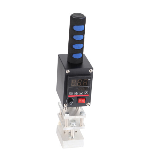 Adjustable Temperature Hot Stamping Machine, Leather Embossing Machine with Double Heating Tubes, Portable Embossing Tool Featuring Digital 1