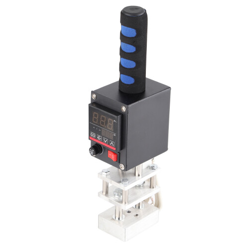 Adjustable Temperature Hot Stamping Machine, Leather Embossing Machine with Double Heating Tubes, Portable Embossing Tool Featuring Digital 2