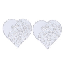 DIY Handmade Heart Frame Die Cuts, Festive Atmosphere Wedding Hollow Love Hearts Cutting Dies, 3D Scrapbook Stencils Compatible With Die Cutting
