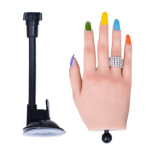 Practice Hand for Acrylic Nails with Realistic Silicone Texture and Poseable Fingers for Nail Art