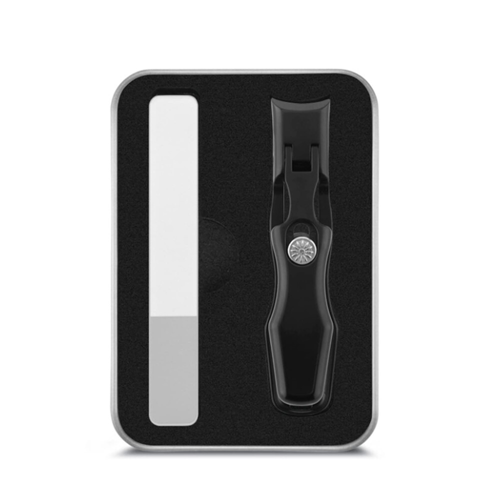 Nail Clippers for Thick Nails with Catcher, 16mm Wide Jaw Stainless Steel AntiSplash Design