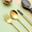 3pcs Stainless Steel Dinnerware Set Flatware Camping Travel Sets Chopsticks Fork Spoon Cutlery Case Tableware Black 5
