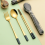 3pcs Stainless Steel Dinnerware Set Flatware Camping Travel Sets Chopsticks Fork Spoon Cutlery Case Tableware Black 3